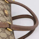 GUCCI GG Supreme Hand Bag PVC Beige Gold Tone 002 23 6842 Auth 208874-8