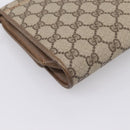 GUCCI GG Supreme Shoulder Bag PVC Beige Gold Tone Auth 208875-13