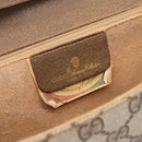 GUCCI GG Supreme Shoulder Bag PVC Beige Gold Tone Auth 208875-15