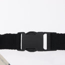 MCM Vicetos Waist Bag PVC Leather White Gold Tone Auth 208876-10