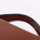 LOEWE Trunk Leather Brown Gold Tone Auth 208877A-14