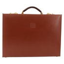 LOEWE Trunk Leather Brown Gold Tone Auth 208877A-13