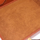 LOEWE Trunk Leather Brown Gold Tone Auth 208877A-12