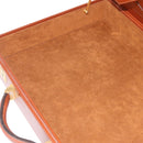 LOEWE Trunk Leather Brown Gold Tone Auth 208877A-24