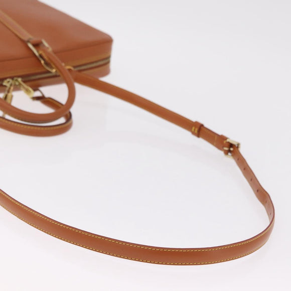 LOUIS VUITTON Epi Porte Documents Voyage Bag Zipangu Gold M54478 Auth 208878V
