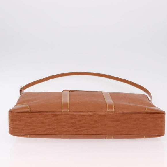LOUIS VUITTON Epi Porte Documents Voyage Bag Zipangu Gold M54478 Auth 208878V