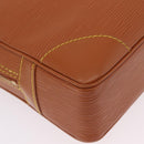 LOUIS VUITTON Epi Porte Documents Voyage Bag Zipangu Gold M54478 Auth 208878V-16