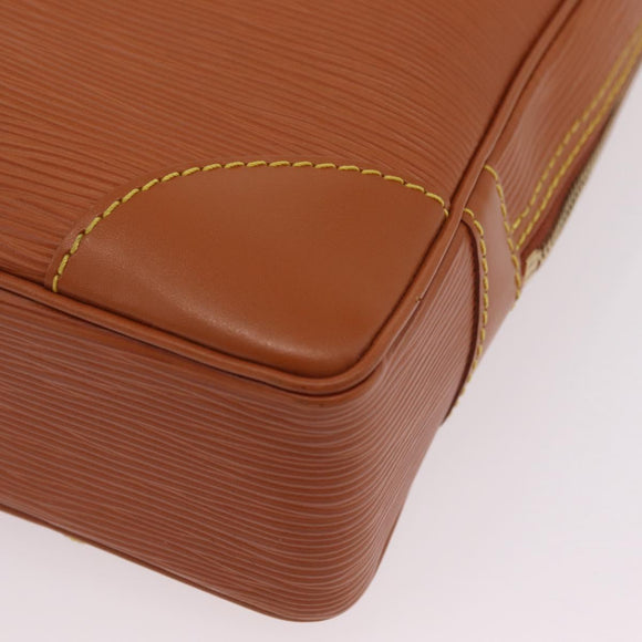 LOUIS VUITTON Epi Porte Documents Voyage Bag Zipangu Gold M54478 Auth 208878V