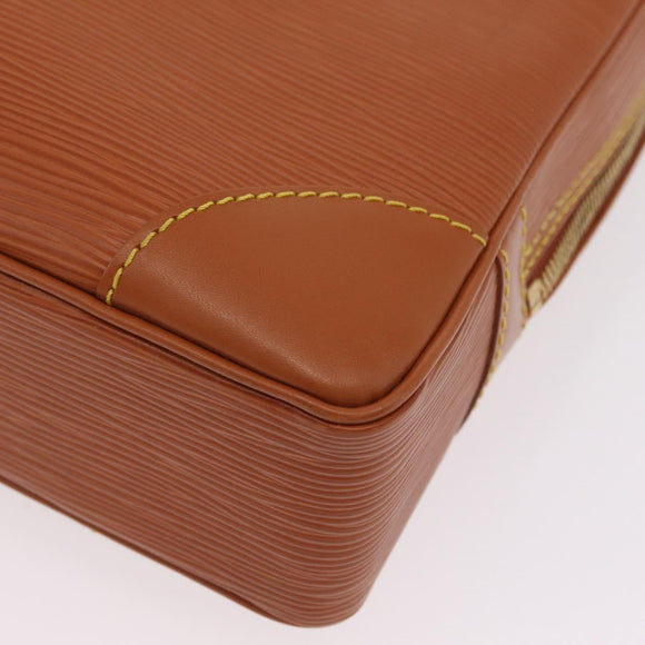 LOUIS VUITTON Epi Porte Documents Voyage Bag Zipangu Gold M54478 Auth 208878V
