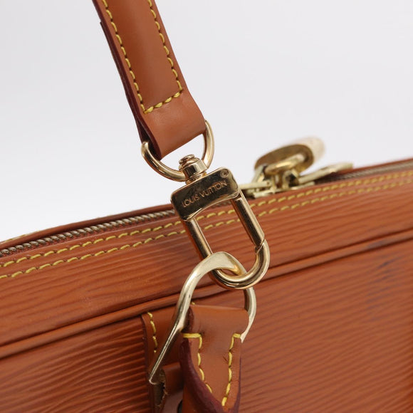 LOUIS VUITTON Epi Porte Documents Voyage Bag Zipangu Gold M54478 Auth 208878V