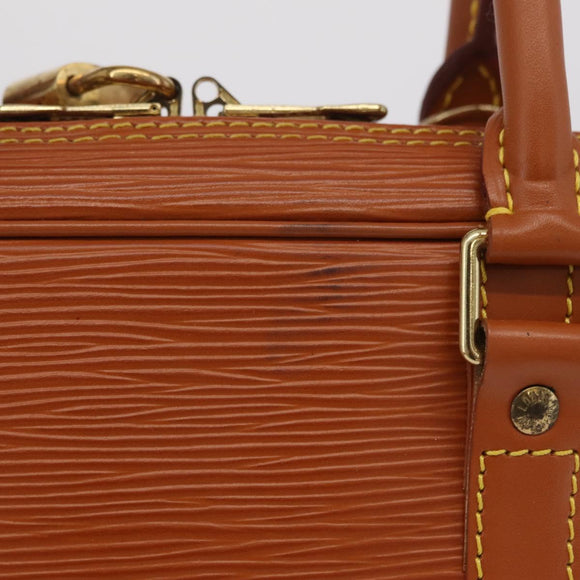 LOUIS VUITTON Epi Porte Documents Voyage Bag Zipangu Gold M54478 Auth 208878V