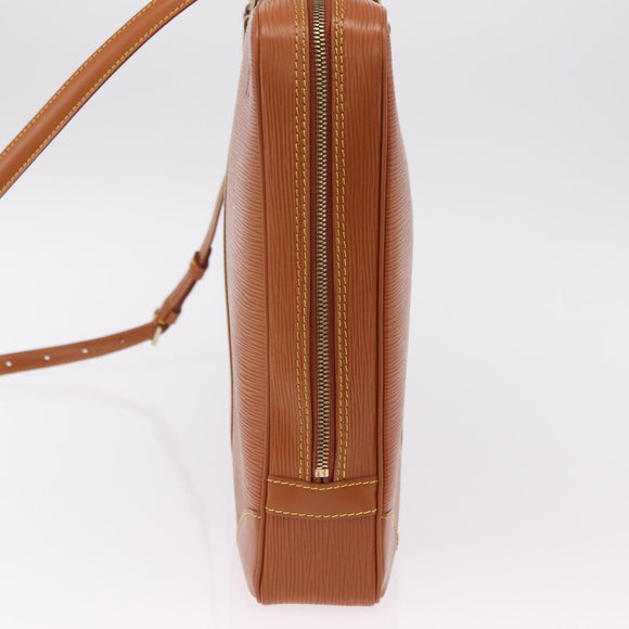 LOUIS VUITTON Epi Porte Documents Voyage Bag Zipangu Gold M54478 Auth 208878V