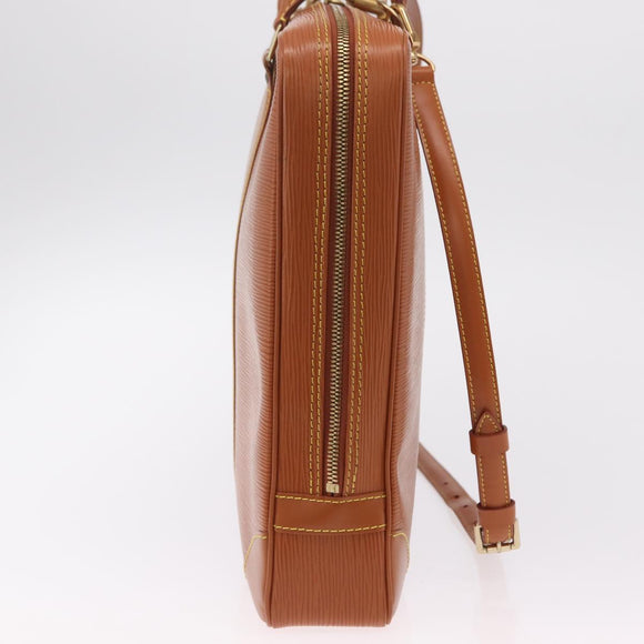 LOUIS VUITTON Epi Porte Documents Voyage Bag Zipangu Gold M54478 Auth 208878V
