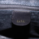 GUCCI Bamboo Shoulder Bag Leather Black Gold Tone Auth 208879V-16