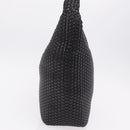 GUCCI Bamboo Shoulder Bag Leather Black Gold Tone Auth 208879V-5