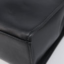 Gianni Versace Hand Bag Leather Black Gold Tone Auth 208883V-15
