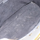 Gianni Versace Hand Bag Leather Black Gold Tone Auth 208883V-12