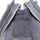 Gianni Versace Hand Bag Leather Black Gold Tone Auth 208883V-19