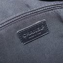 CHANEL Wild Stitch Hand Bag Leather Black Gold Tone CC Auth 208885V-16