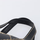 CHANEL Wild Stitch Hand Bag Leather Black Gold Tone CC Auth 208885V-8