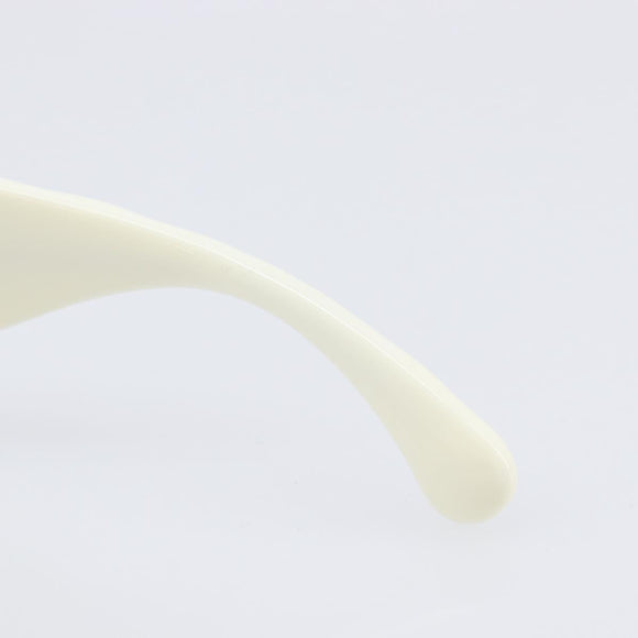CHANEL Sunglasses Plastic Black White CC Auth 208890M
