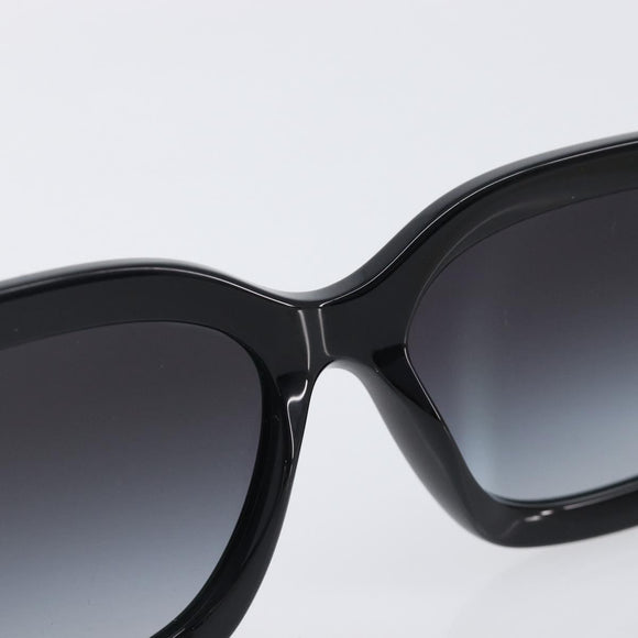 CHANEL Sunglasses Plastic Black White CC Auth 208890M