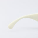 CHANEL Sunglasses Plastic Black White CC Auth 208890M-15