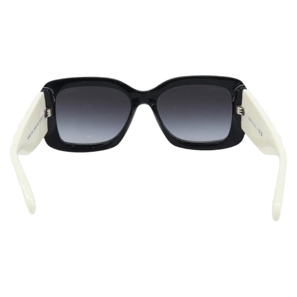CHANEL Sunglasses Plastic Black White CC Auth 208890M