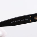 CHANEL Sunglasses Plastic Black Gold Tone CC Auth 208893-11