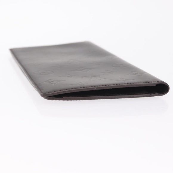 LOUIS VUITTON Monogram Grasse Portefeuille Double Case Black M66480 Auth 208903V
