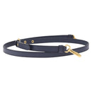 PRADA Shoulder Strap Saffiano leather Navy Gold Auth 208959-5