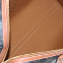 CELINE Triomphe Boston Bag PVC Leather 2way Black Gold Auth 209001SAM-23