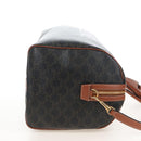 CELINE Triomphe Boston Bag PVC Leather 2way Black Gold Auth 209001SAM-5