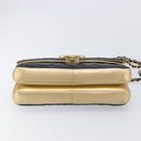 CHANEL Mini Matelasse Chain Shoulder Bag Lamb Skin Black Gold CC Auth 209002SAV-9