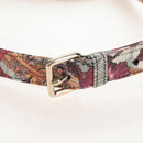 Christian Dior Hand Bag Leather Beads 2way Multicolor Gold Auth 209004SM-10