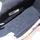 Christian Dior Hand Bag Leather Beads 2way Multicolor Gold Auth 209004SM-23
