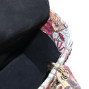 Christian Dior Hand Bag Leather Beads 2way Multicolor Gold Auth 209004SM-24