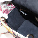 Christian Dior Hand Bag Leather Beads 2way Multicolor Gold Auth 209004SM-25