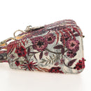 Christian Dior Hand Bag Leather Beads 2way Multicolor Gold Auth 209004SM-4