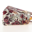 Christian Dior Hand Bag Leather Beads 2way Multicolor Gold Auth 209004SM-5