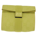 GUCCI GG Canvas Pouch Green 039 0991 Auth 209005A-2