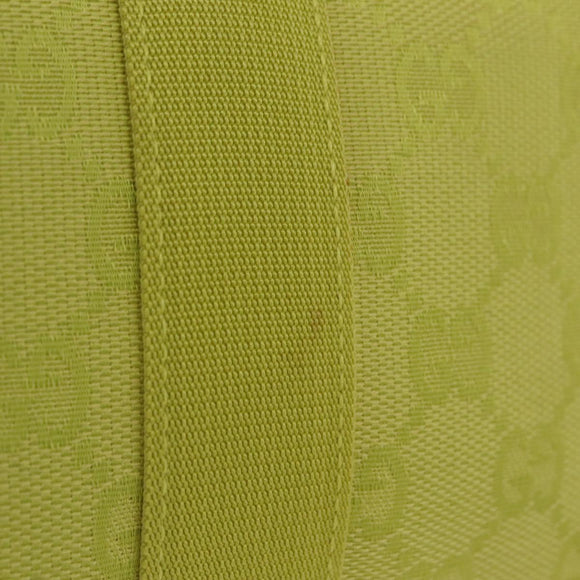 GUCCI GG Canvas Pouch Green 039 0991 Auth 209005A