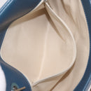 CHANEL Matelasse Chain Tote Bag Caviar Skin Blue Silver CC Auth 209006V-29