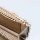 CHANEL Matelasse Chain Shoulder Bag Lamb Skin Gold CC Auth 209007M-26