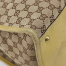 GUCCI GG Canvas Shoulder Bag Beige Gold 109101 Auth 209008-12