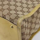 GUCCI GG Canvas Shoulder Bag Beige Gold 109101 Auth 209008-13