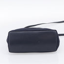 Salvatore Ferragamo Shoulder Bag Canvas 2way Navy Gold Auth 209011-11