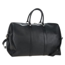 Bally Boston Bag Leather 2way Black Silver Auth 209012-1