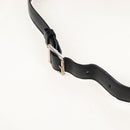 Bally Boston Bag Leather 2way Black Silver Auth 209012-12
