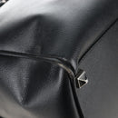 Bally Boston Bag Leather 2way Black Silver Auth 209012-19